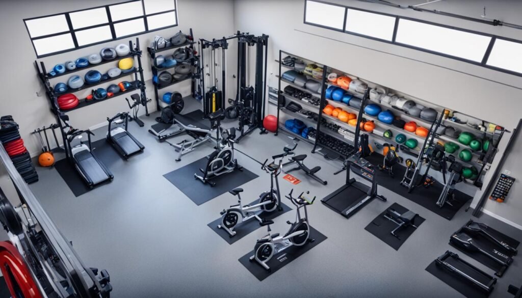 Garage gym layout optimization