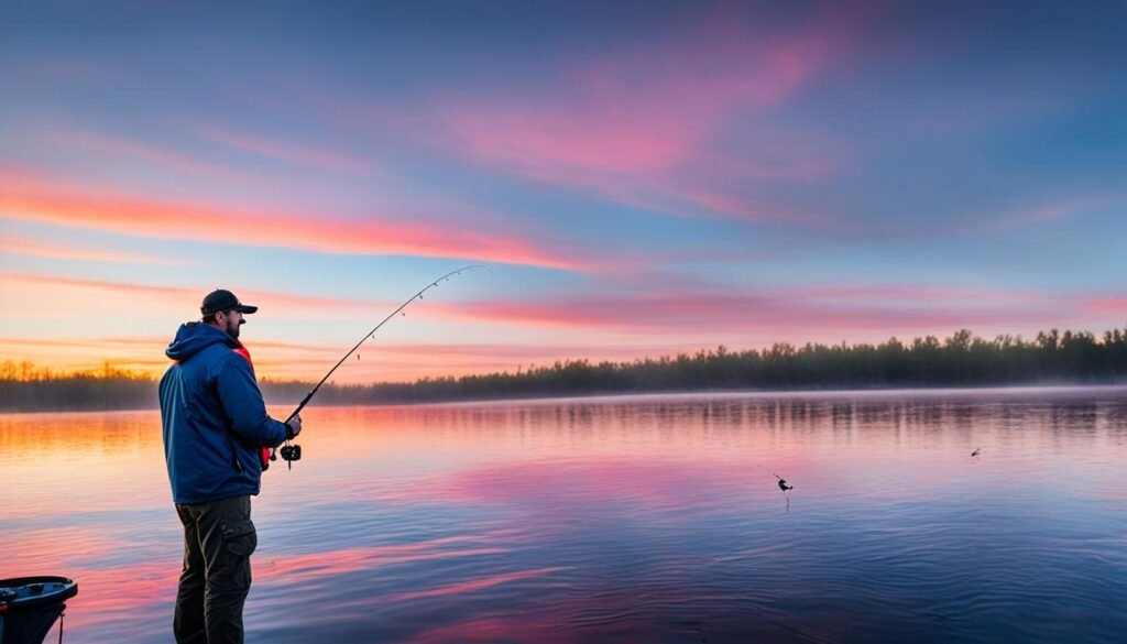 Topwater fishing timing