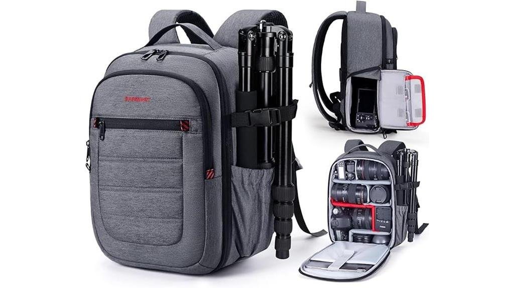 camera backpack with accessories