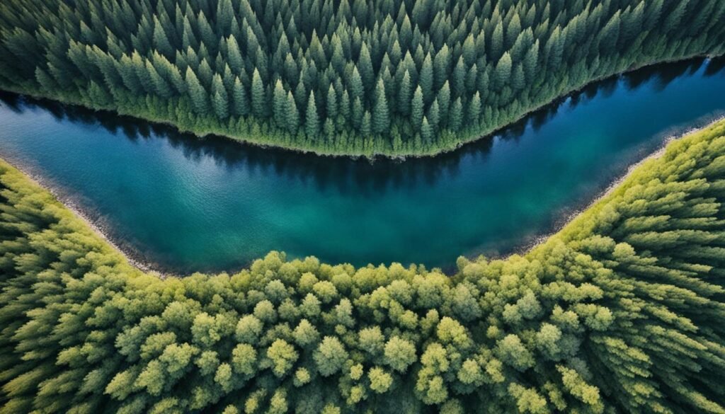 Aerial videography composition techniques