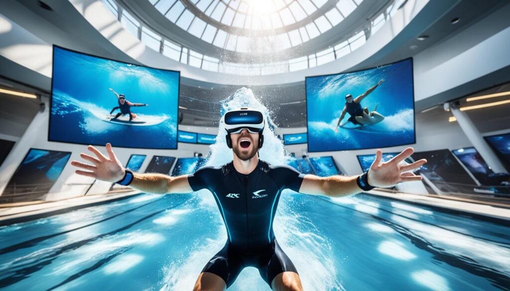 Virtual reality water sports training