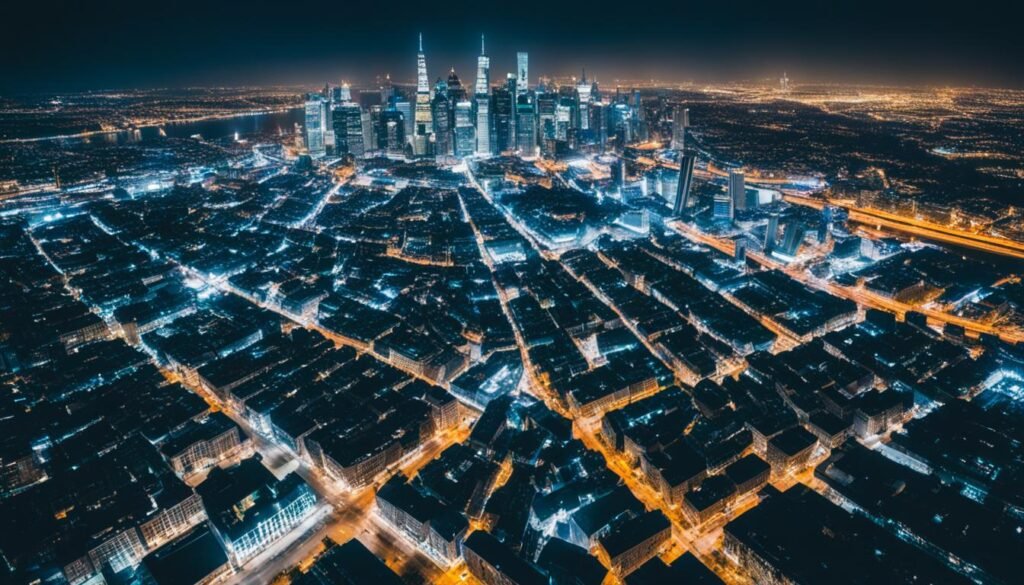Night drone photography exposure settings